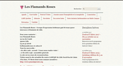 Desktop Screenshot of lesflamandsroses.com